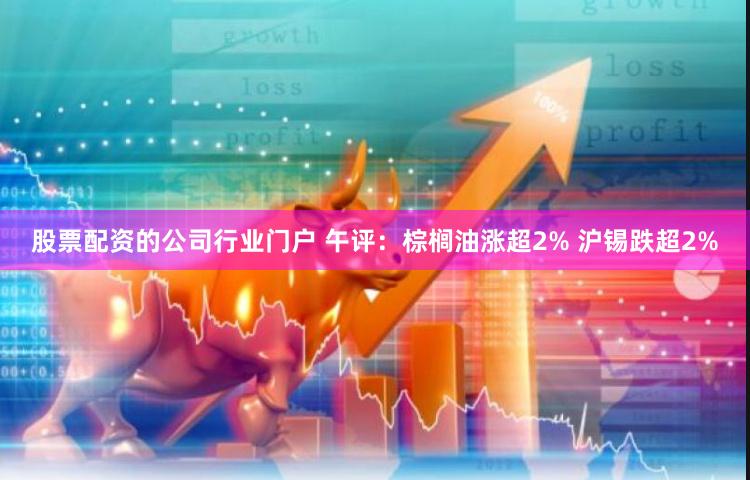 股票配资的公司行业门户 午评：棕榈油涨超2% 沪锡跌超2%